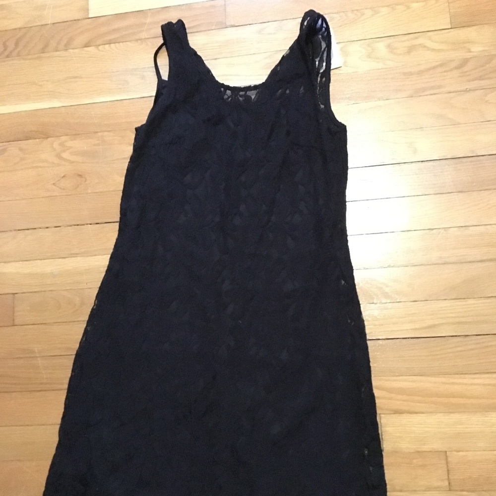 Black lace dress